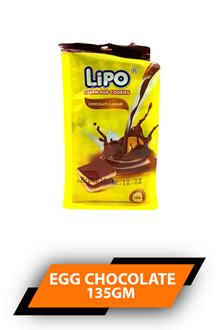 Lipo Cream Egg Chocolate Cookies 135gm